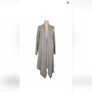 White House Black Market (WHBM) Long Open Cardigan Sz S In Grey - Excellent